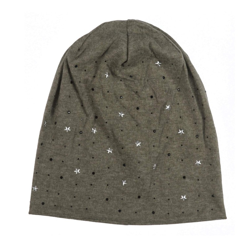 Glamexx24 Star Long Beanie Hat Unisex Star Pattern Hat Warm