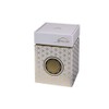 Goebel Tea caddy flower of life metal in white gold