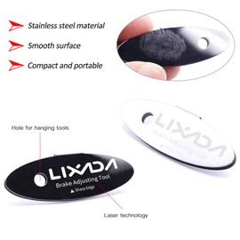 Lixada MTB Disc Brake Pads Adjusting Tool Bicycle Pads Mounting Assistant Brake Pads Rotor Alignment Tools Spacer Bike Repair Kit Universal Road Mountain Bicycle V-Brake Blocks Set