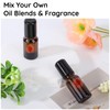 Segbeauty 0.34oz Glass Roller Bottles for Essential Oils, 5pcs Amber