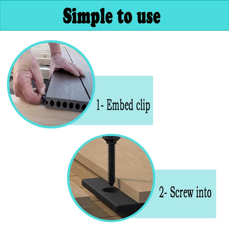 WPC Clips, Composite Decking Clips, Fastener Board Clip, Starter Fastener