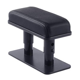 JSCARLIFE Car Armrest pad, Universal Vehicle Armrest Pad Elbow Support Side Adjustment Bracket and Pads Car Armrest Increase Pad suits for most car models (Black)