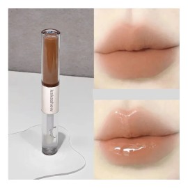 ~! Dual Lip Gloss, Tinte Mate, Impermeable, Hidratante ~!!! Light Coral