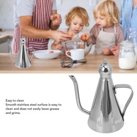 Olive Oil Can, Stainless Steel Oil Dispenser Oil Storage Can Leakproof Modern Easy to Use Olive Oil Pot for Olive Oil Liquid Seasoning (350ML)