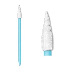 Ci Kyan 300pcs 2.559" Multi-Purpose Cleanroom Mini Spiral Pointed Tipped Foam Swab Cleaning for Detailing, Tiny Tight Places and Crevice Area CK-FS751B