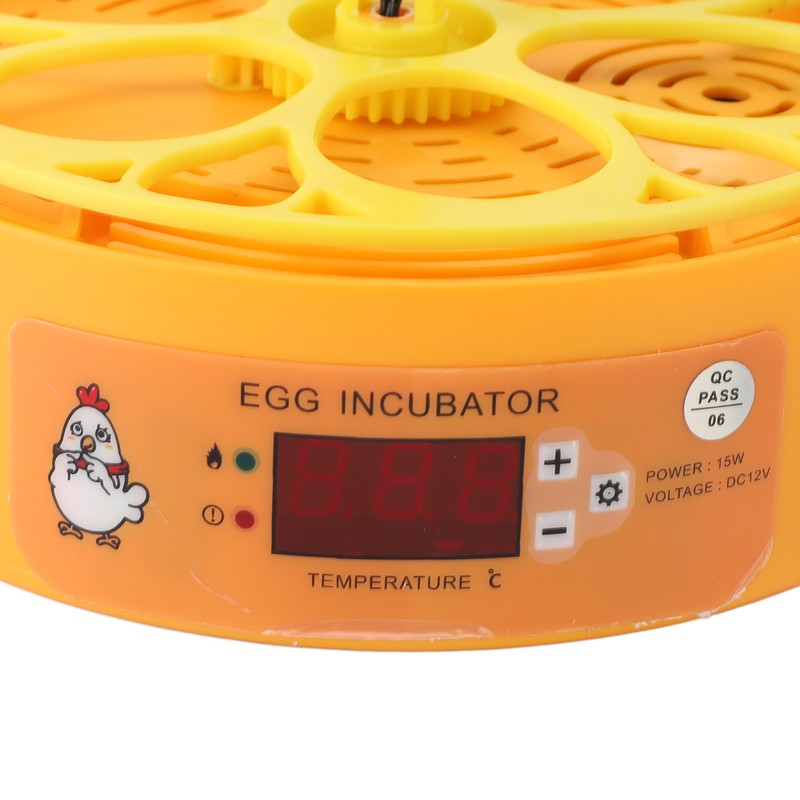 6 Egg Incubator Automatic Egg Turner with Temperature Control Poultry