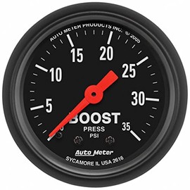 AutoMeter Boost Gauge Mechanical Z Series 52mm | 0-35 PSI