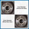 A ABSOPRO 4pcs Auto Hub Centric Rings Wheel Bore Center