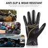 MAGILINK Genuine Sheepskin Leather Gloves for Men, Winter Warm Thinsulate