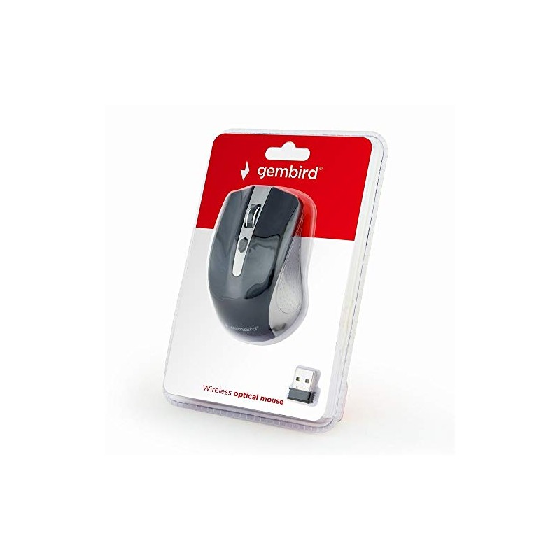 Mouse USB Optical WRL Grey/Black MUSW-4B-04-GB Gembird
