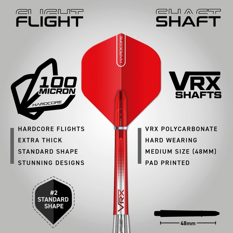 RED DRAGON Hell Fire B: 26g Tungsten Darts Set with