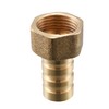 sourcing map Brass Hose Nozzle Connector 12 mm Barb 3/8G