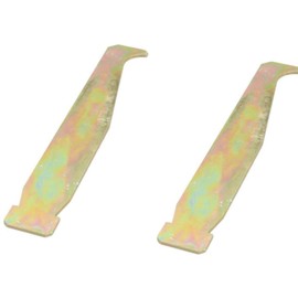 Xinjincang 2Pcs Bar Groove Cleaner Chain Saw Guide Bar Rail Trough Cleaner Cleaning Tool Carbon Steel Cleaners for Most Chainsaw, Chainsaw Parts and Accessories (3.94x0.59 inch), Golden