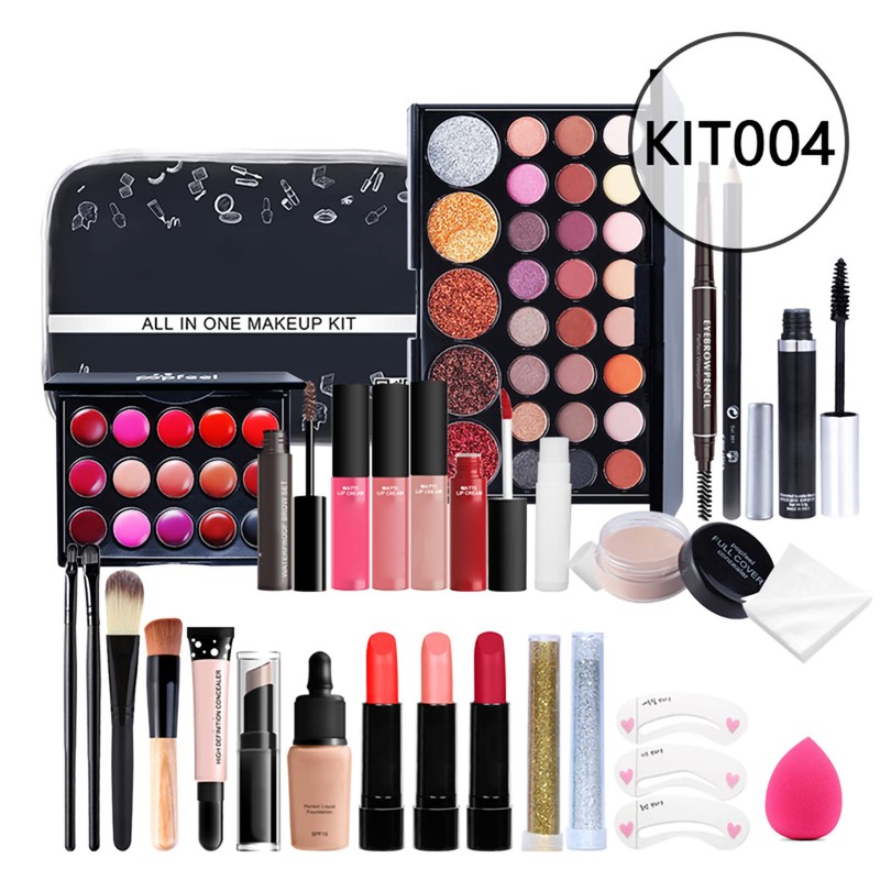 27Pcs Professional Makeup Set Portable Travel Makeup Storage Box Gifts