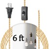 Relaxweex Twisted Cloth Covered Lamp Cord with Switch and Plug,