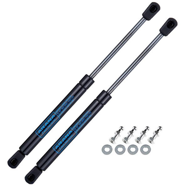 15 inch 45 Lbs Gas Struts Spring Shocks Lift Supports for Pickup Truck Cap Tool Storage Box Lid Camper Back Window Shell Snugtop Leer Topper Cover (14.96" Extended Length, Support Weight: 36-50lb)