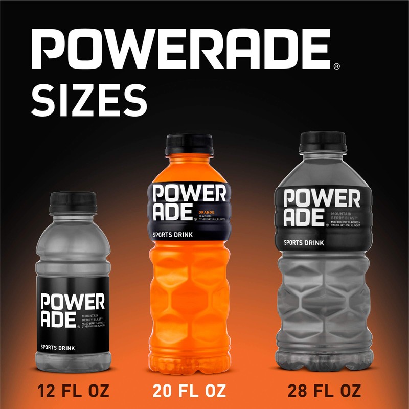 POWERADE Orange, 20 fl oz, 8 Pack
