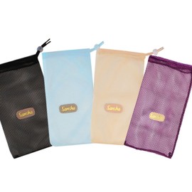 Sansha Mesh Shoe Case, Black x Pink