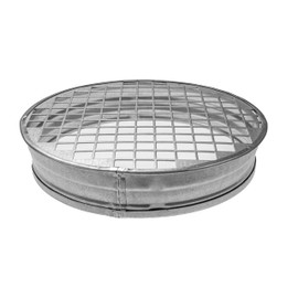 150mm Aluminum Mesh Pipe End Cap - Round Stainless Steel Cap - Aluminum Strainer - Ventilation Duct End Cap - Available in Various Sizes
