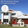 GREENCYCLE Motion Sensor Alarm Receiver, Pair with Magnetic Door Alarm