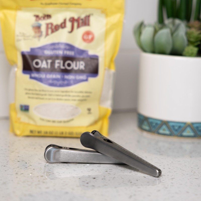 Fox Run Bag Clips, Set of 2 Stainless Steel Kitchen