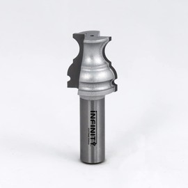 Infinity Cutting Tools 1/2" Shank, 17th-Century Router Bit - Ogee & Bead Bit, 1" C.D., 1-1/8" C.H.| Carbide Tip | Heavy-Duty | for Handheld Or Table Mounted Wood Router