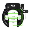 Axa Unisex-Adult 424000 Rahmenschloss, Schwarz/Grau, 10 x 8 x 4