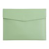 DEVENTORZ A4 File Folder, PU Leather, Document Case, Waterproof, Large