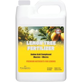 Prevegenics Lemon Tree Fertilizer | (1 Gallon) | Easy to Use Liquid Fertilizer for Lemons and Citrus Trees | Liquid Plant Food | Contains Amino Acid Complexed Macronutrients & Micronutrients