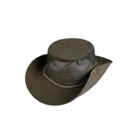 SCHIETWETTER Accessory Billy Safari Hat, Sun Hat, Sun Protection with UV 50+, Bush Hat, Hiking Hat, Wide Brim, with Chin Strap, olive