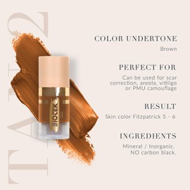 Skin Pigment for Permanent Makeup - Made in Italy - Tan 2 0,24 fl.oz.