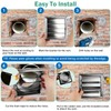 4" Metal Dryer Vent Cover for Exterior Wall, Stainless Steel