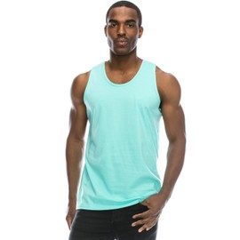 JC DISTRO Men's 2-Pack Casual Tank Top, Athletic Sleeveless Jersey Shirts, 100 Premium Cotton, Mint, XX-Large