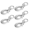 5pcs Stainless Steel Eye Slip Hook with Safety Latch Lifting