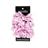 Eight (8), Pink, Soft Satin Scrunchies.
