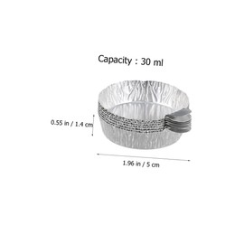 HOMSFOU 50pcs Aluminum Foil Weighing Dish Aluminum Foil Pans Aluminum Weighing Tray Aluminum Weigh Boats Scientific Weigh Trays Lab Food Tray Aluminum Foil Weighing Tray