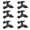 HOMOTEK 6 Pack Hinge Pin Oil Rubbed Bronze Door Stopper,Adjustable