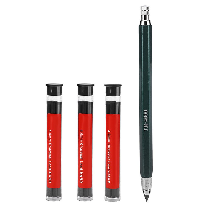 Erasable Pencil Core Painting Automatic Pencil 4.0mm Charcoal Pencil Core