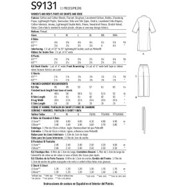 SIMPLICITY Sewing Pattern S9131 Unisex Sleepwear, Various, BB (XL-XXL-XXXL)