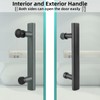 Shower Door Handle Black 145mm Stainless Steel Replacement Door Handles