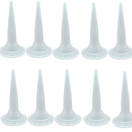 Caulking Nozzle Cones Nozzles for Sausage Caulking Gun, Reusable Caulk Nozzle Applicator, Durable Epoxy Piston Caulk Cap Replacement,10 Pieces