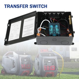 JDMSPEED For Inverter TS-30 30 Amp Automatic Transfer Switch Black