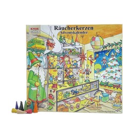 Knox 090000 Calendar with 24 Heavenly Fragrances Incense Cones Advent Season Christmas, Multicoloured, 1.5x26x24 cm