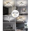JFHTNFJ 24in Modern LED Ceiling Light, 40W Dimmable with Remote