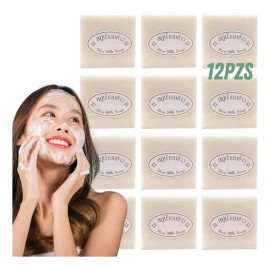 Jabón de Leche de Arroz con Hidrata y Limpia Piel Jabon Arroz - Pack - 12 - 60 g