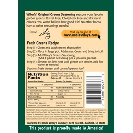Wileys Seasonings: Eat Your Greens, Eat Your Yams, Eat Your Beans, Rotisserie Wings, and Southern BBQ wings | Flavorful Southern Food, Soul Food, and Everyday Cooking Essentials | Ships in Aromatik damage proof box (4, Eat Your Greens)