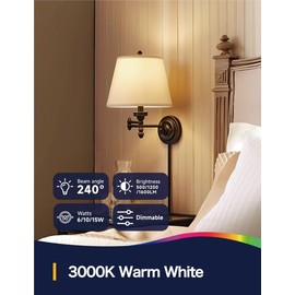 UNILAMP 3 Way Light Bulbs 30 70 100W Equivalent Warm White 3000K, 3 Way LED Light Bulbs, Dimmable A19 LED Light Bulbs, Three Way LED Bulbs E26 Medium Base for Bedroom, Kitchen, Living Room, 2 Pack