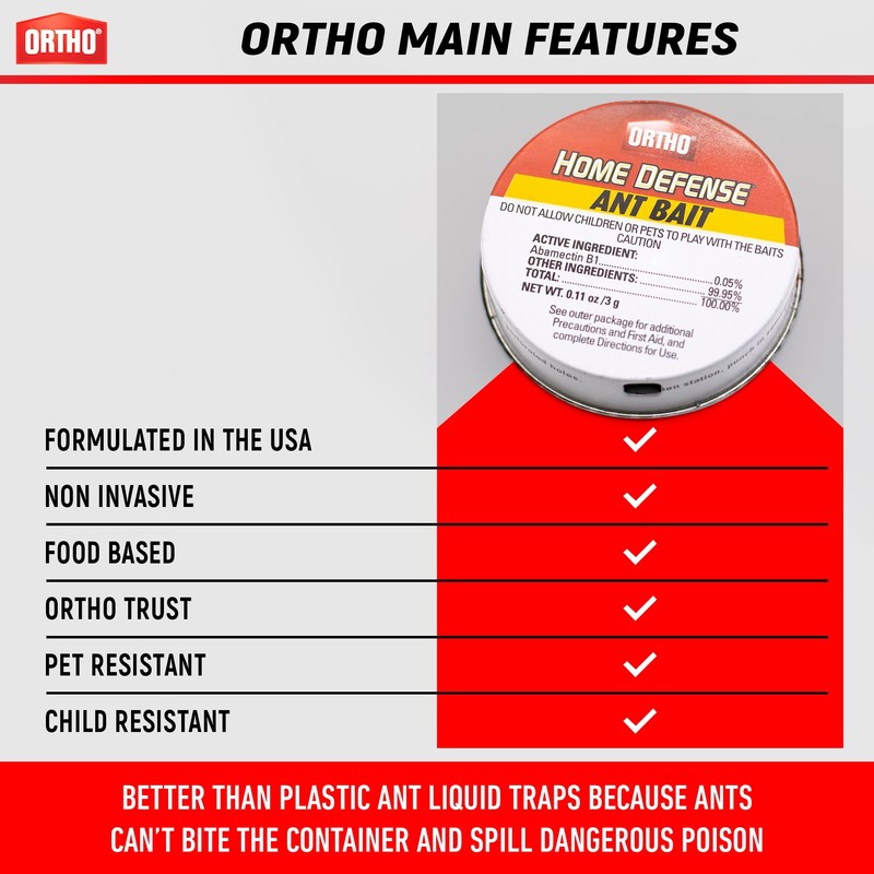 Ant Traps Indoor by Ortho Home Defense 4pk- Metallic &