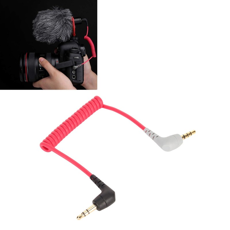 Cable de Conexión en Espiral de ángulo Recto Macho a