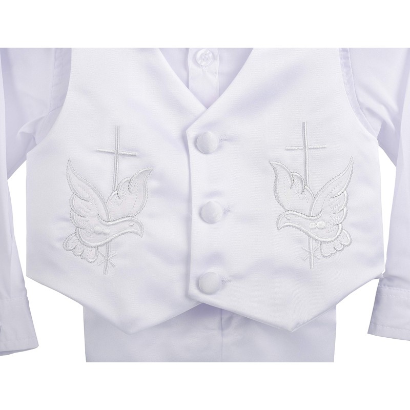 Dressy Daisy Baby Boy Satin Baptism Clothes Christening Outfit with